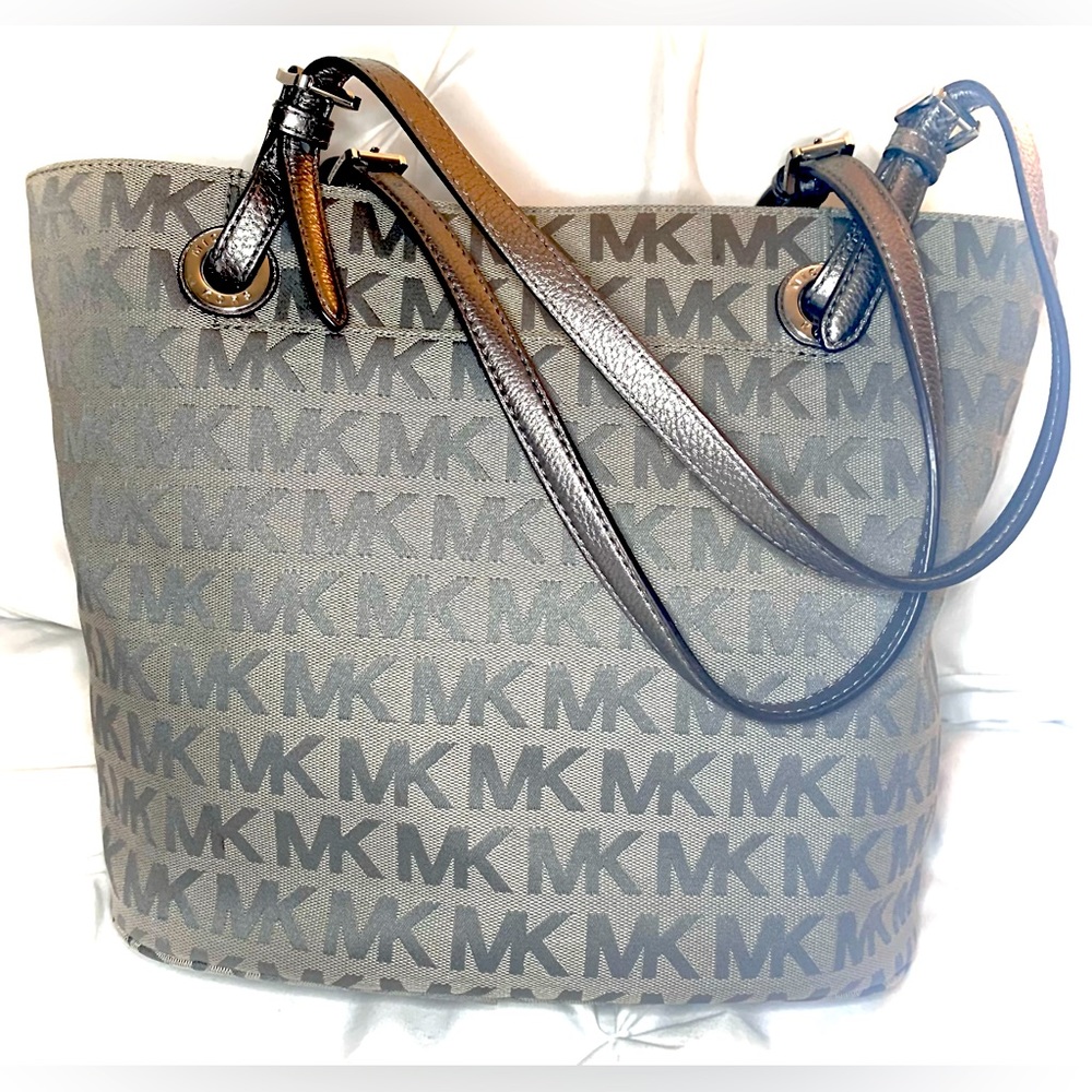 Gray Michael Kors Tote